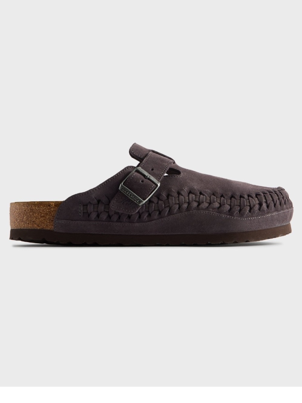 NWT KITH for Birkenstock Made to Order Boston Braided  Rabbit Grey